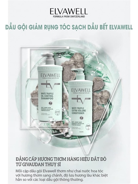 Dầu gội Elvawell - Xanh 1000ml