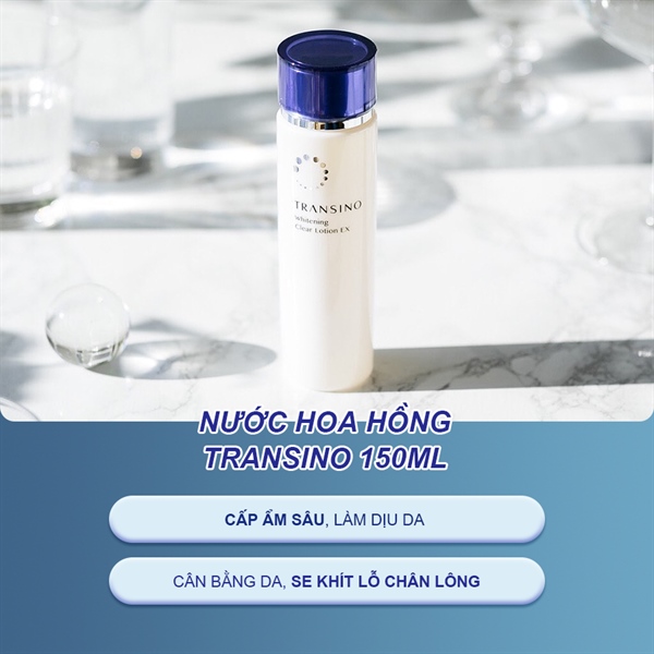 Nước hoa hồng dưỡng trắng da Transino Brightening Clear Lotion Ex 150ml
