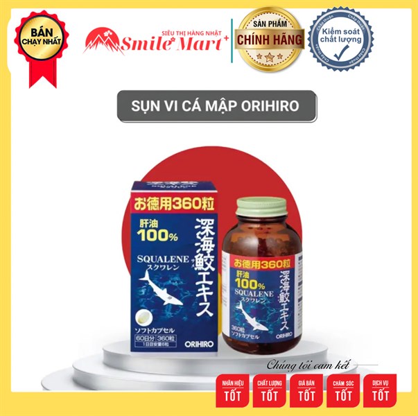 Sụn Vi Cá Mập Orihiro 360 Viên (20h/th)