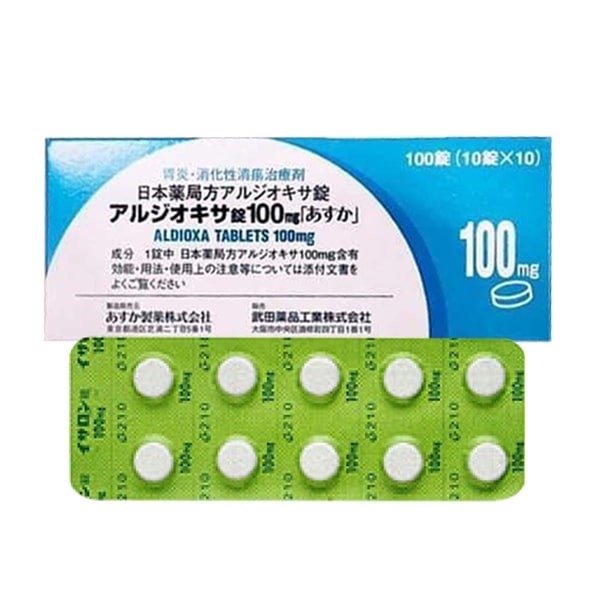 VIÊN UỐNG ĐIỀU TRỊ VIÊM LOÉT DẠ DÀY ALDIOXA TABLETS 100MG MÀU XANH 100V