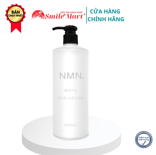 Nước hoa hồng NMN White Skin Lotion dưỡng trắng, cải thiện nếp nhăn, lão hóa chai 500ml