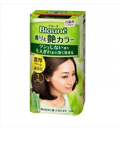 Thuôc Nhuộm phủ bạc Blaune dạng kem màu đen số 7