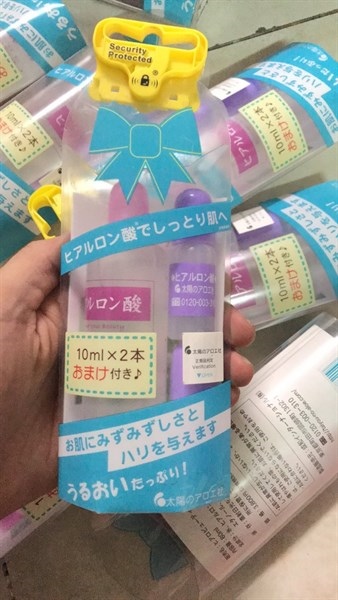 TINH CHẤT HYALURONIC ACID DƯỠNG ẨM CHO DA, TÓC VÀ MÔI 80ML +2 CHAI SERUM HA TÍM 10ML