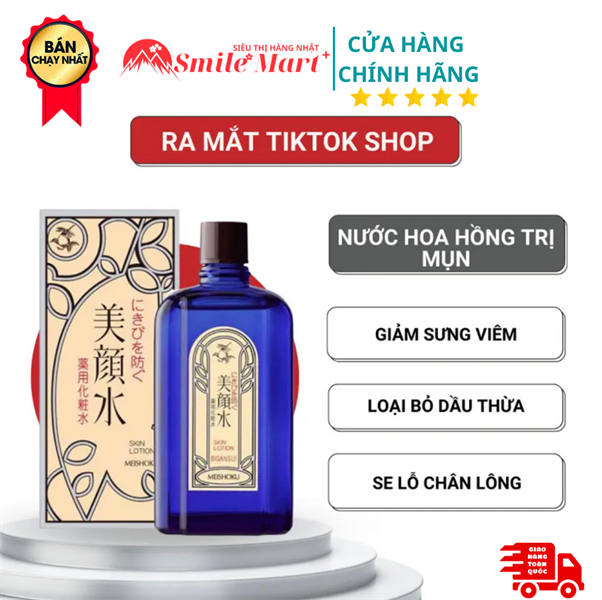 Nước hoa hồng trị mụn meishoku 90ml