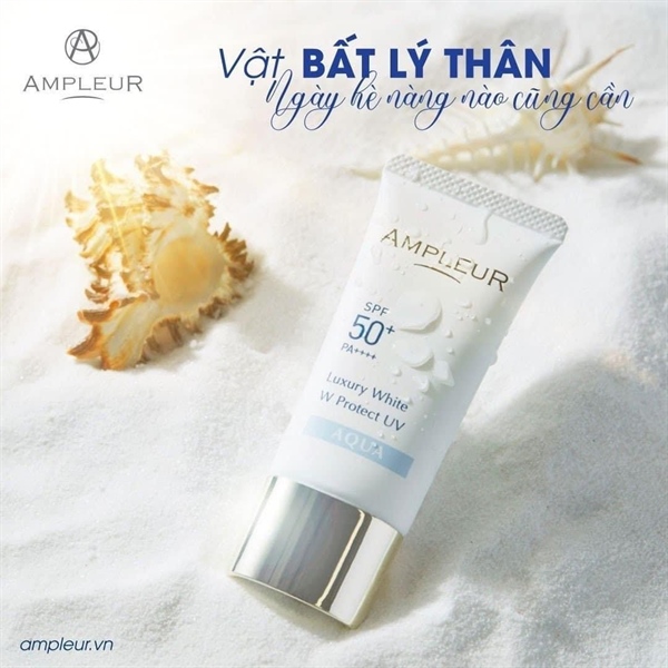 KEM CHỐNG NẮNG AMPLEUR AQUA Luxury White ROTECT UV 30G