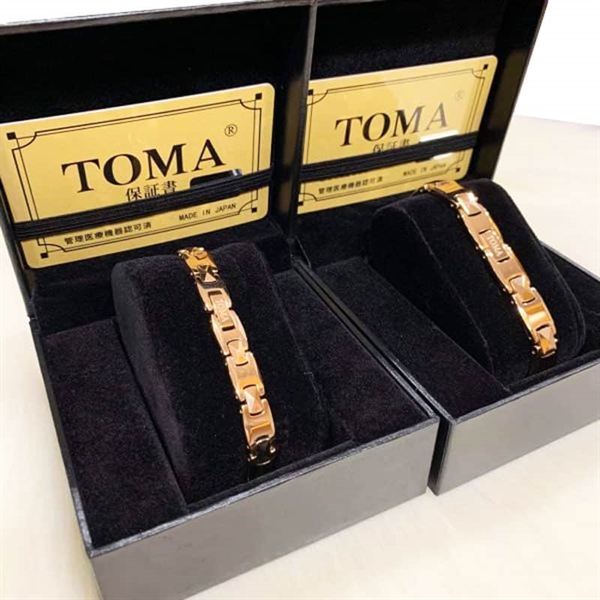 Vòng Điều Hòa Huyết Áp Toma 24K ( Đeo Tay Nam)