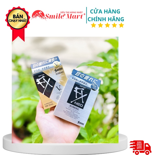Thuốc nhỏ mắt FX neo Nhật Bản 12ml- Bạc