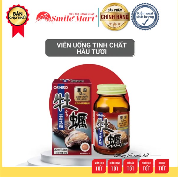 Tinh chất hàu tươi Orihiro (120 viên)