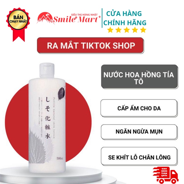 Nước hoa hồng lá tía tô