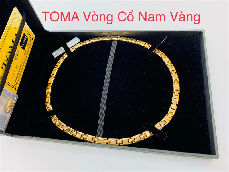 Vòng Điều Hòa Huyết Áp Toma 24K ( Đeo Cổ Nam)