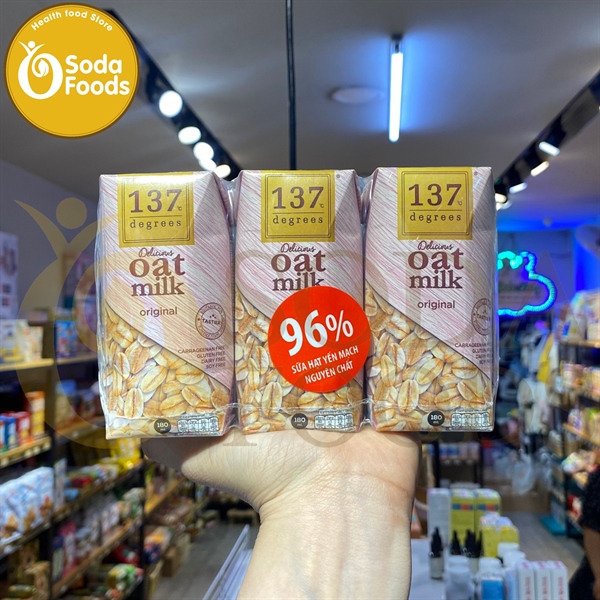 Sữa Hạt 137 180ml Thái Lan - yến mạch nguyên chất 96% ( Lốc 3 Hộp )