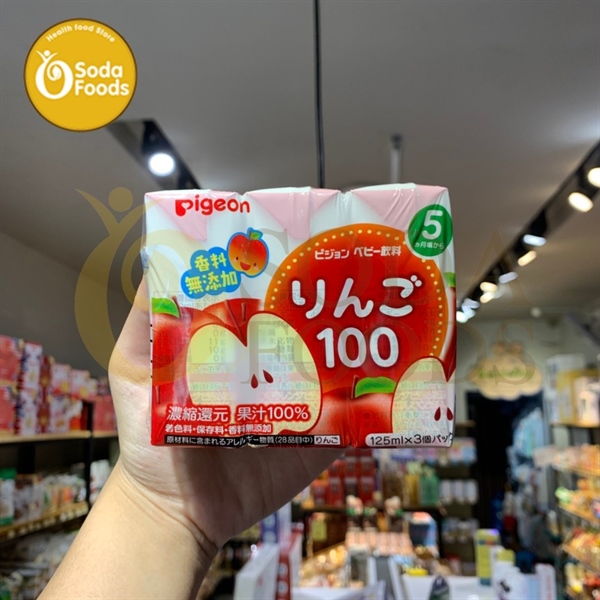 Nước ép Pigeon vị Táo ( lốc 3 hộp ) 5m+