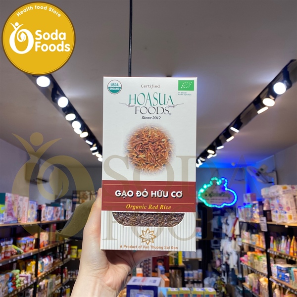 Gạo lứt đỏ hữu cơ hạt dài Hoa Sữa 1kg