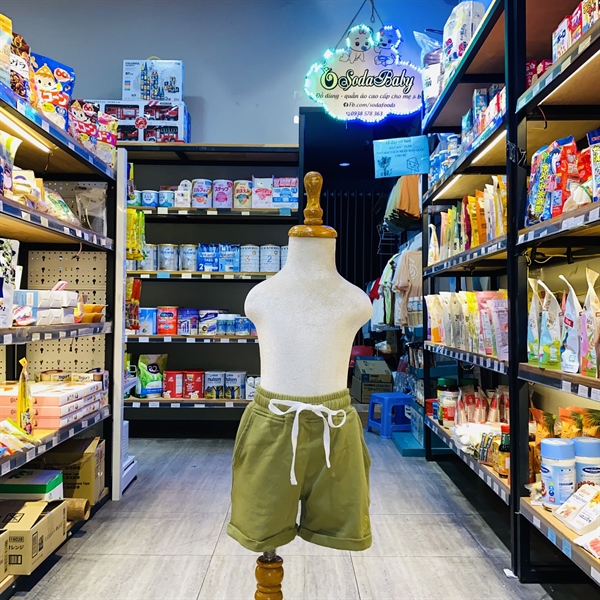 Chiro Quần ngắn Alan cap thun CR2306 - Xanh rêu