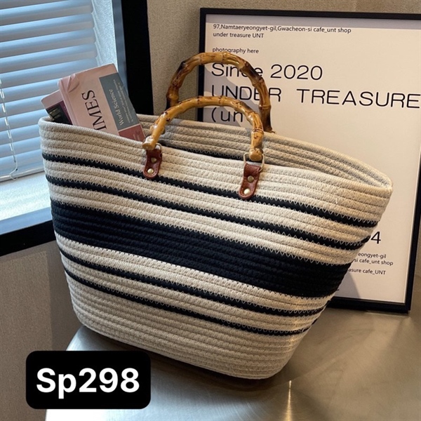 Túi làn cói quai trúc - Bag - Usd 11.5