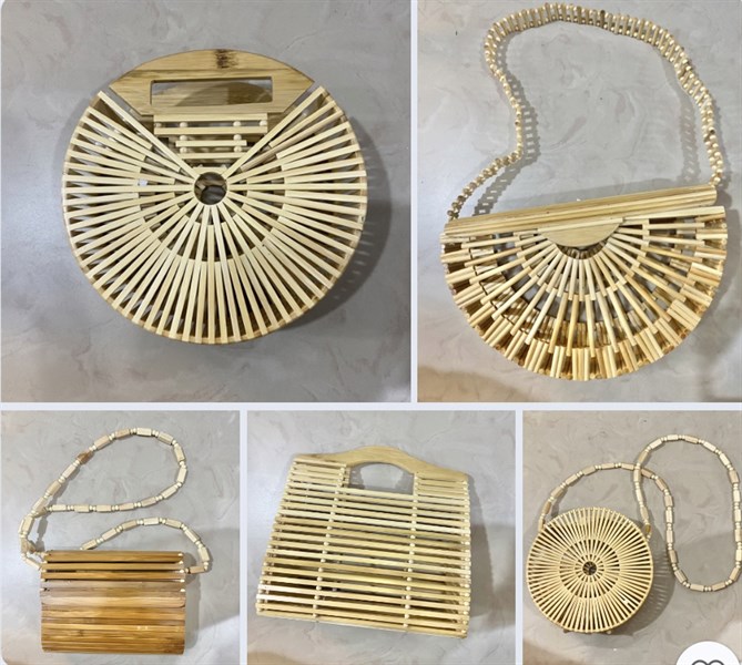 Túi tre đeo chéo, cầm tay - bamboo handbag - Usd 17