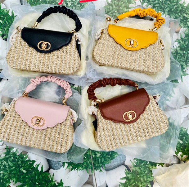 Túi hộp cói cạnh cong , bầu, tam giác - Sedge bag - Usd 12