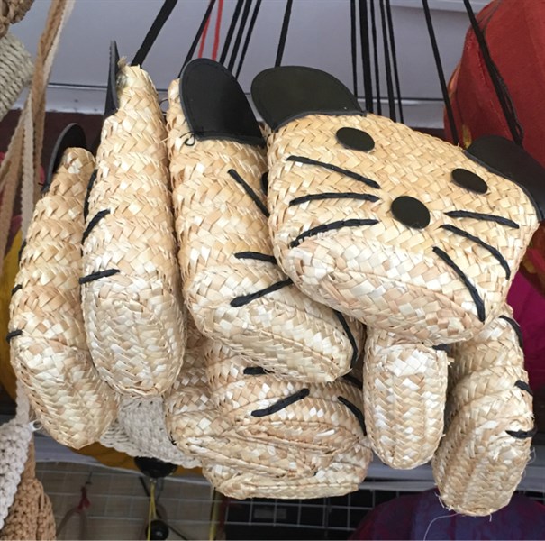 Túi cói mặt mèo bé - Cat bag - Usd 3