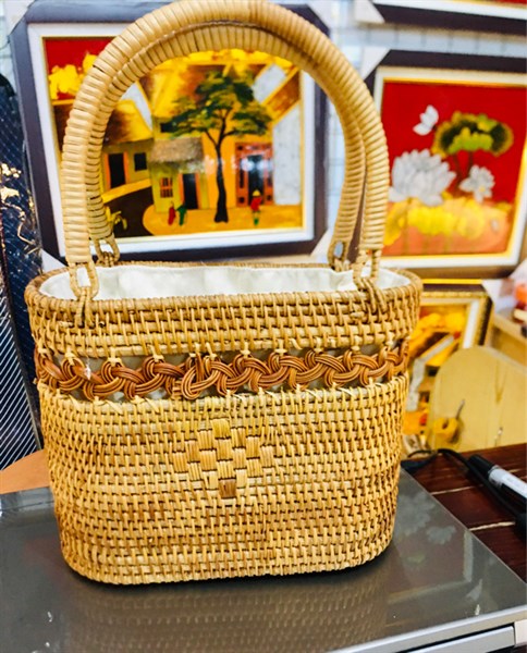 Túi làn mây tay sách - Rattan bag- Usd 10
