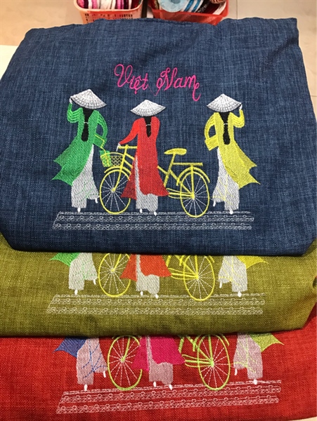 Túi cô gái vải thô to - Bag - Usd 4.5