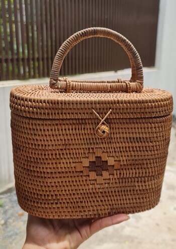 Túi giỏ mây tay sách - Rattan bag - Usd 11
