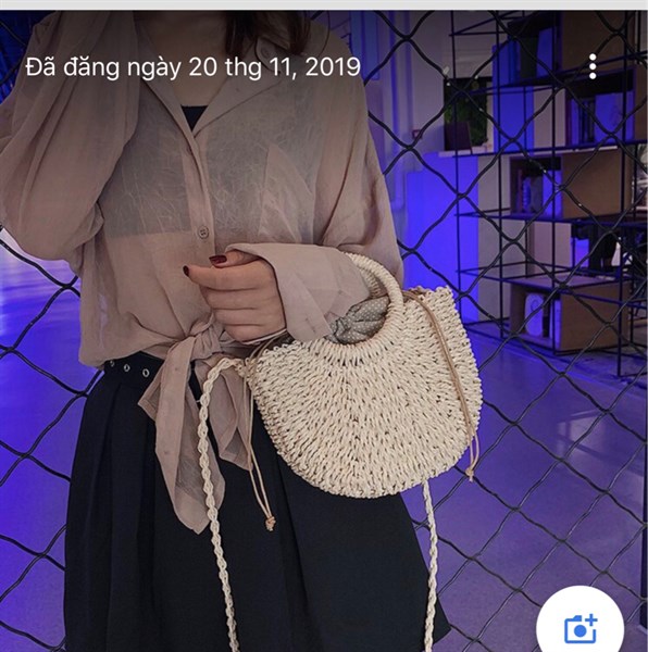 Túi cói làn bé đeo chéo- Bag - Usd 9