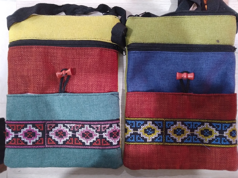 Túi hộ chiếu vải thô đay - passport bag - Usd 1.8