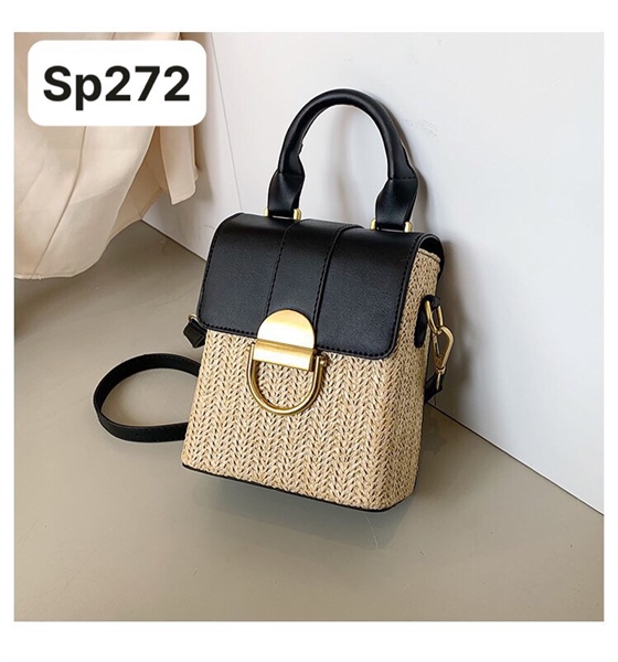 Túi hộp cói chữ nhật da -sedge bag - Usd 12