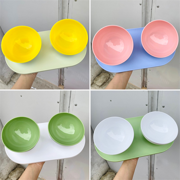 JBN - Bát đôi đế bằng màu sắc