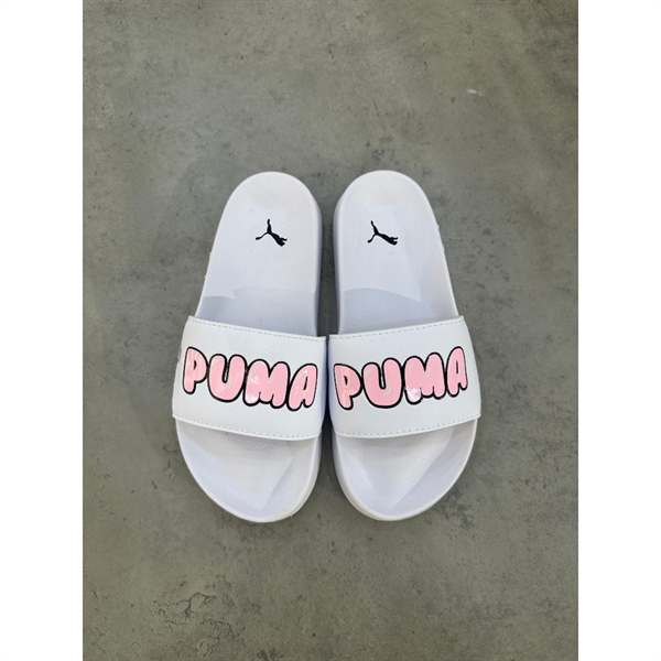 DÉP PUMA LEADCAT SUEDE TRẮNG CHỮ HÔNG