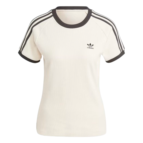 Áo Adidas 3-Stripes Slim Tee - Beige [IC5463]