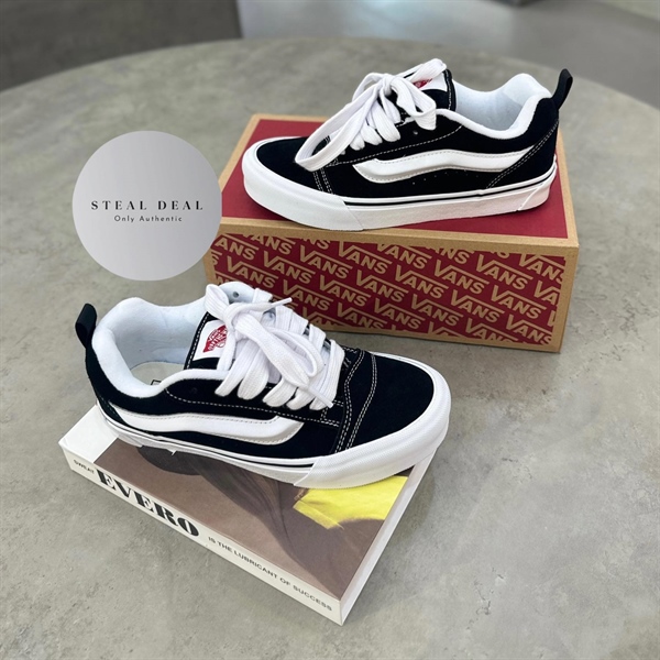 Vans Knu Skool Shoes True White Black