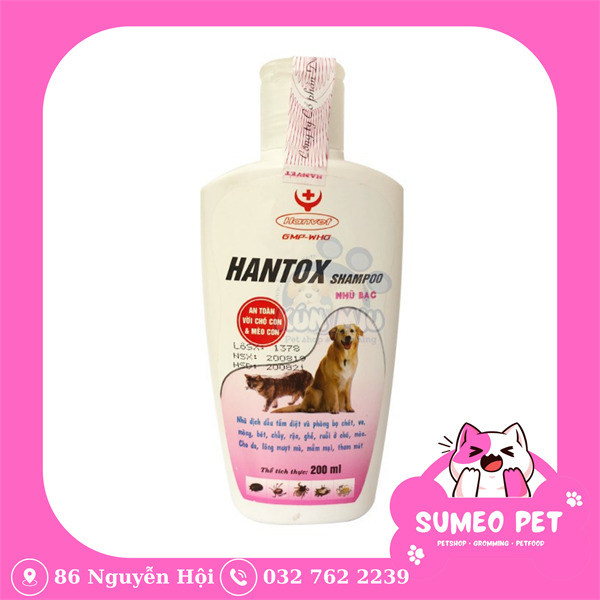 Sữa tắm Hantox trị ve màu hồng 200ml