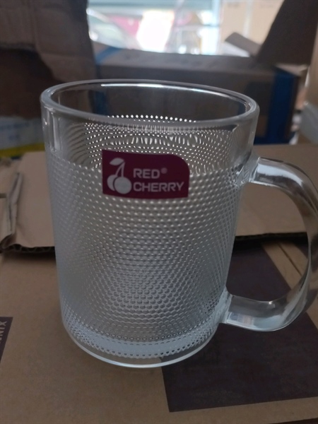 Ly thủy tinh trắng Cherry