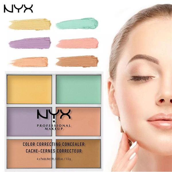Bảng Che Khuyết Điểm Triệt Sắc NYX 6 Màu