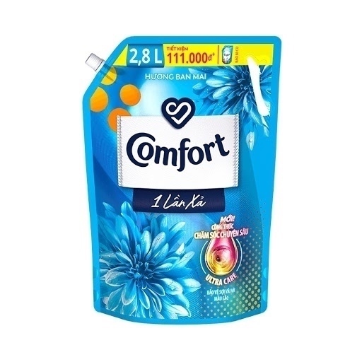 DÂY NƯỚC XẢ LÀM MỀM VẢI COMFORT MỘT LẦN XẢ HƯƠNG BAN MAI