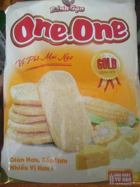 BÁNH GẠO ONE ONE GOLD VỊ PHÔ MAI NGÔ 118G