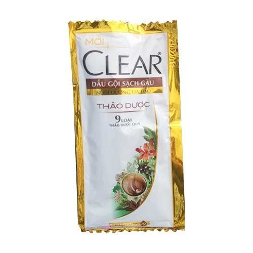 Dầu gội trị gàu Clear thảo dược 6 g dây 12gói
