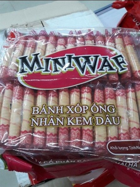 Bánh Miniwaf (Dâu, Cốm, Taro, Socola) 330g