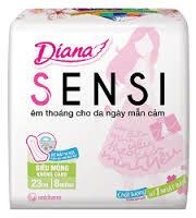 Băng Vệ Sinh Diana Sensi Siêu Mỏng Không Cánh (Gói 8 Miếng)