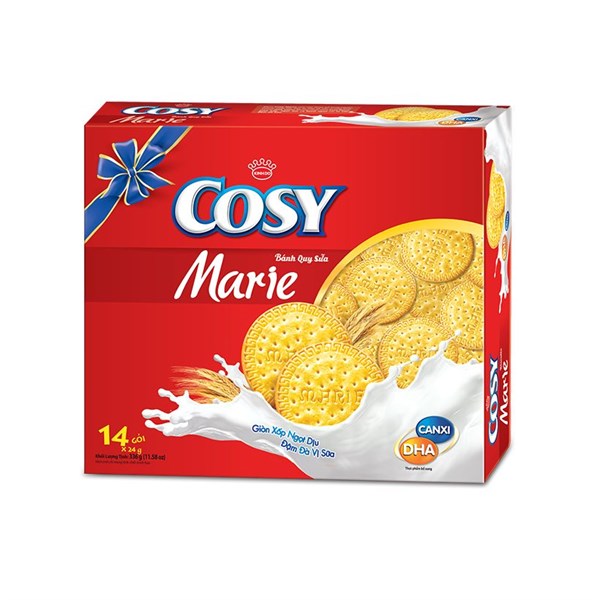 Bánh quy sữa Cosy Marie hộp 336g (14 gói)