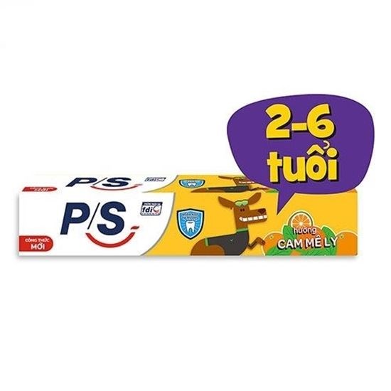 Kem đánh răng P/S trẻ em hương cam mê ly 45g-Dành cho bé từ 2 đến 6 tuổi