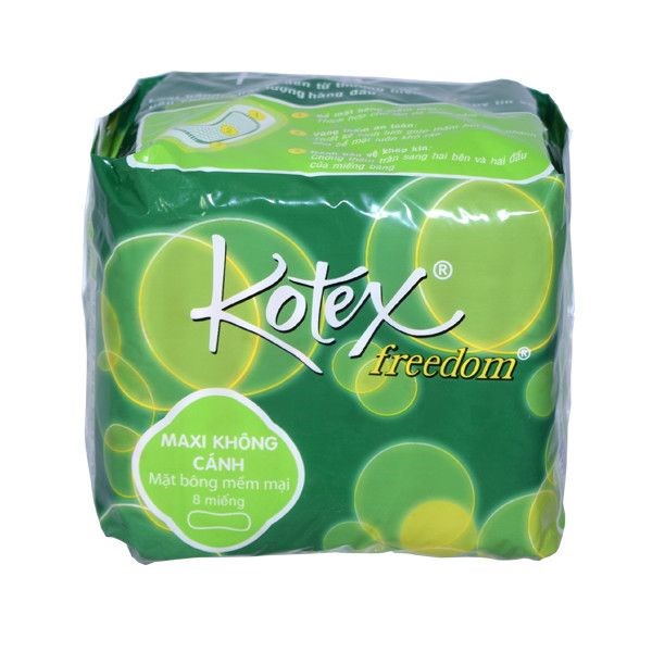 Băng vệ sinh không cánh Kotex Freedom gói 8 miếng