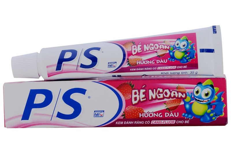 Kem đánh răng trẻ em P/S Kids hương dâu hộp 35g