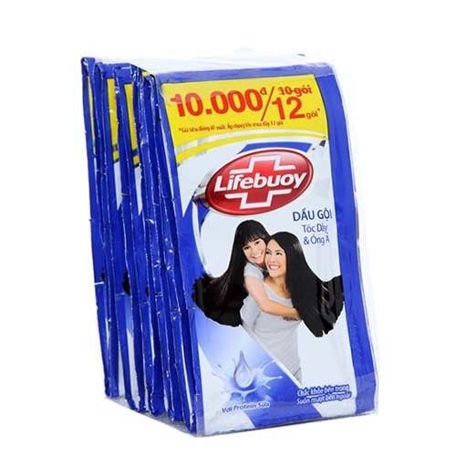 Dầu gội Lifebuoy tóc dày óng ả 6g