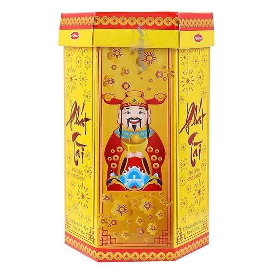 Kẹo Phát Tài Hộp Giấy Bát Giác Bibica (120g)