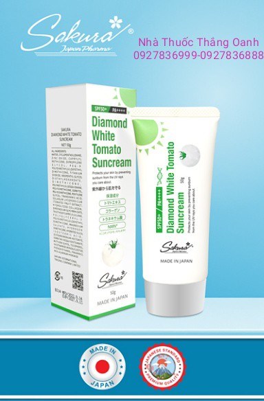 Kem chống nắng Diamond white Tomato suncream 50g