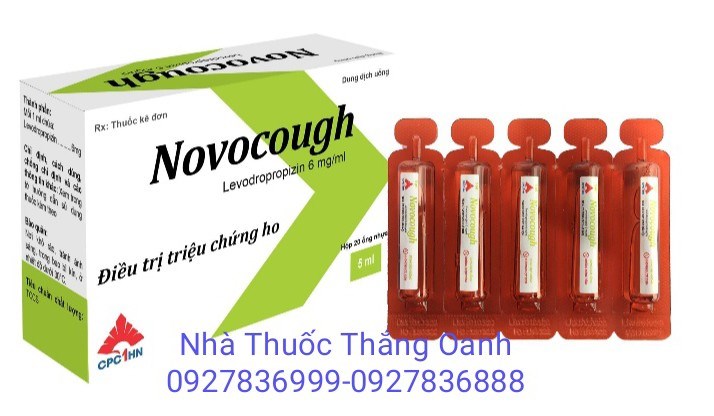 Novocough ( Novo Cough - Levodropropizin 6mg/ml) Điều trị triệu chứng ho (H/20ống x 20ml)
