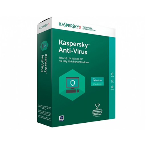Kaspersky Anti Virus (KAV) 1U/1PC (Đi cài đặt thêm 30k)