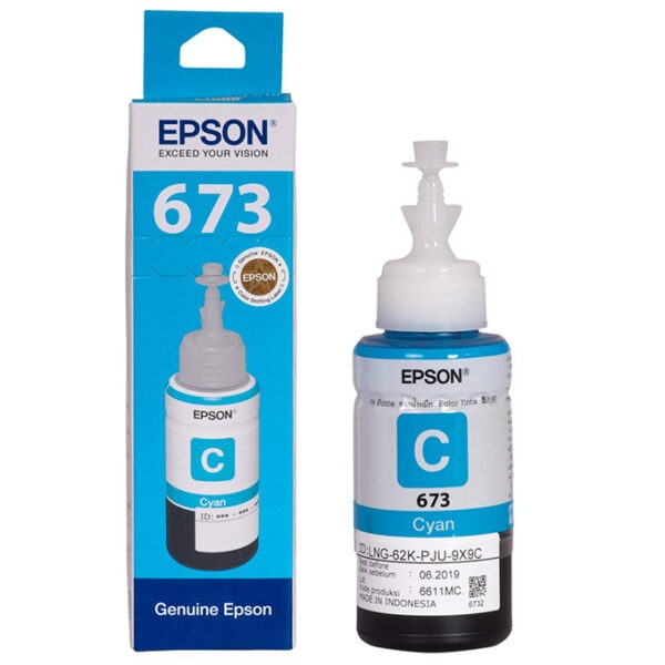 Mực bóc máy Epson L1800/L805/L850-T6732 Xanh (Hãng)
